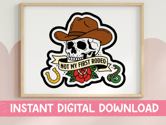 A Cowboy Skull Graphic for Bold Branding & T-Shirt Designs