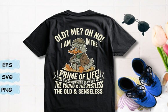 A Funny Old Duck Design for Graphics & T-Shirt Projects