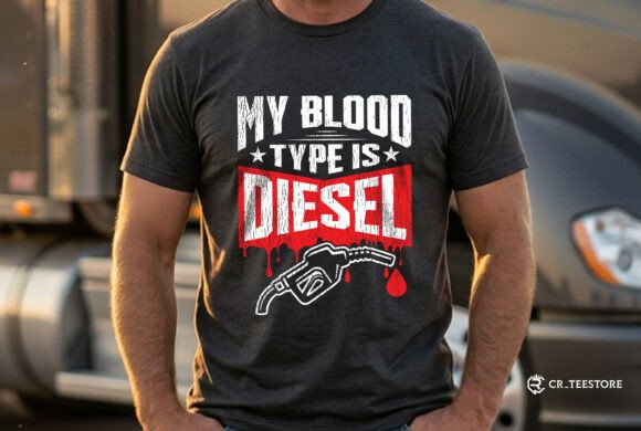 A Trucker Dad Graphics Asset for T-Shirt Designs and Branding