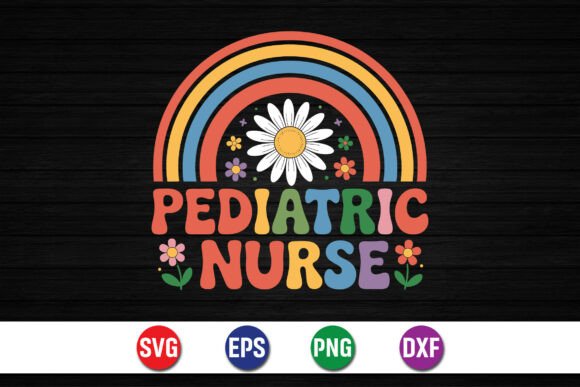 A Vibrant Pediatric Nurse Graphic Design for Content Creators