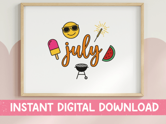 A Vibrant SVG for July Blog Graphics & T-Shirt Designs