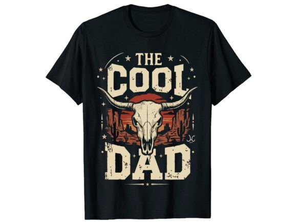 Cool Dad Skull: A Graphic Asset for T-Shirt Designs