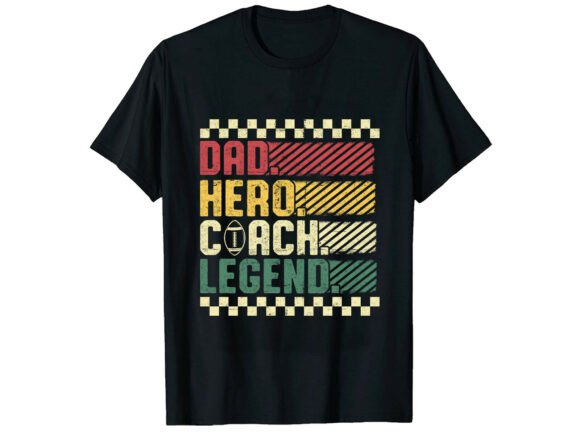 Dad Hero Coach T-Shirt: A Graphic Asset for Editorial & Web Design