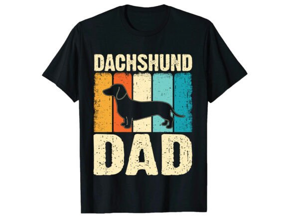 Evaluating the Dachshund Dog Dad T-Shirt Graphic Design