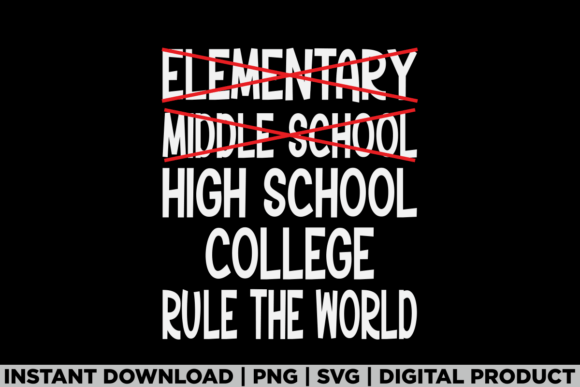 Funny Elementary School Graduation Shirt Graphics for T-Shirt Designs
