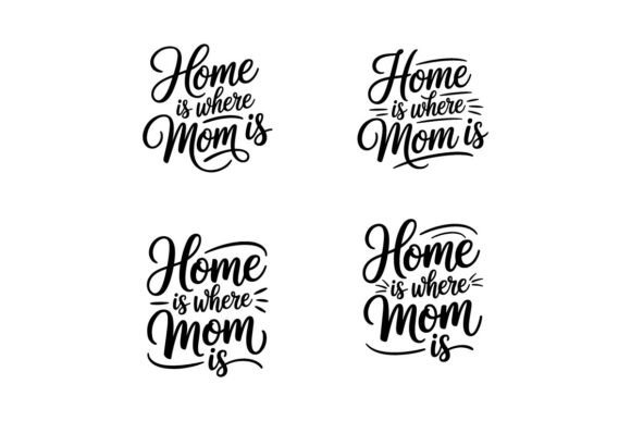 Modern Mom Typography for Blog Graphics and T‑Shirt Designs