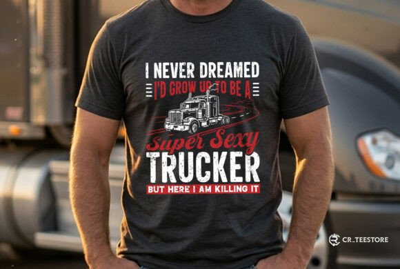 Reviewing a Bold T-Shirt Graphic for a Trucking Brand