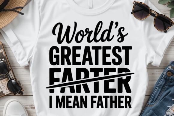 Reviewing the Worlds Greatest Farter Father SVG Graphic